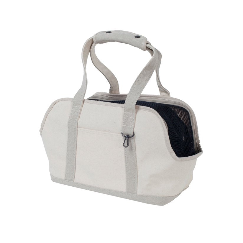 Linen Square Tote Carry Bag (Two-tone)